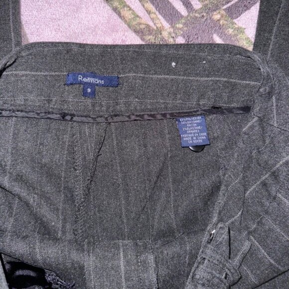 y2k office siren pin stripe flare bootcut dress pants - Picture 3 of 8